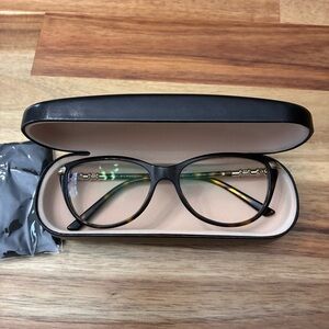 Burberry Cat Eye Women's Eyeglasses Glasses Frames Brown Tortoise w/ Gold Trim